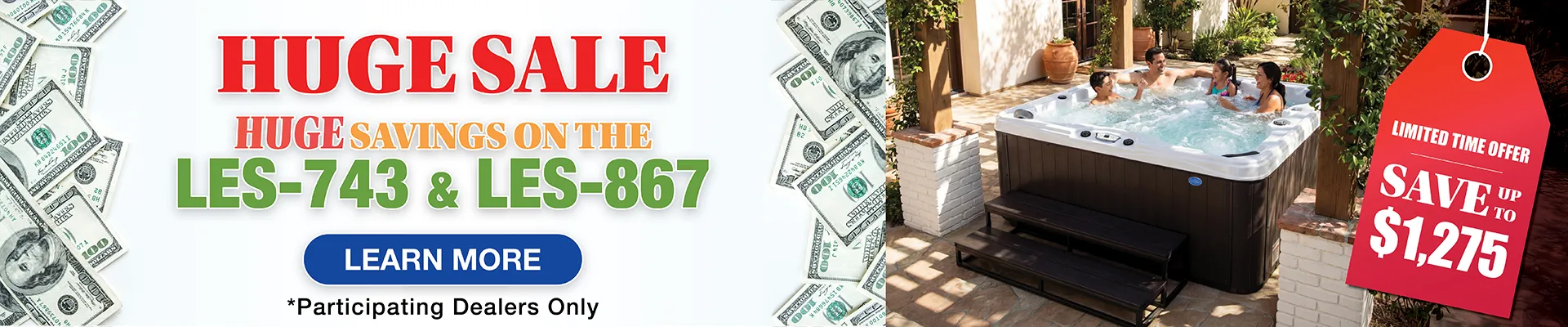 Calspas hot tub being used in a family setting - Charlotte